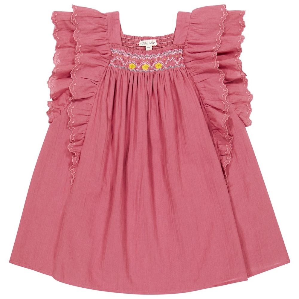 (NWOT) Louise Misha Martine ruffle-trimmed cotton dress